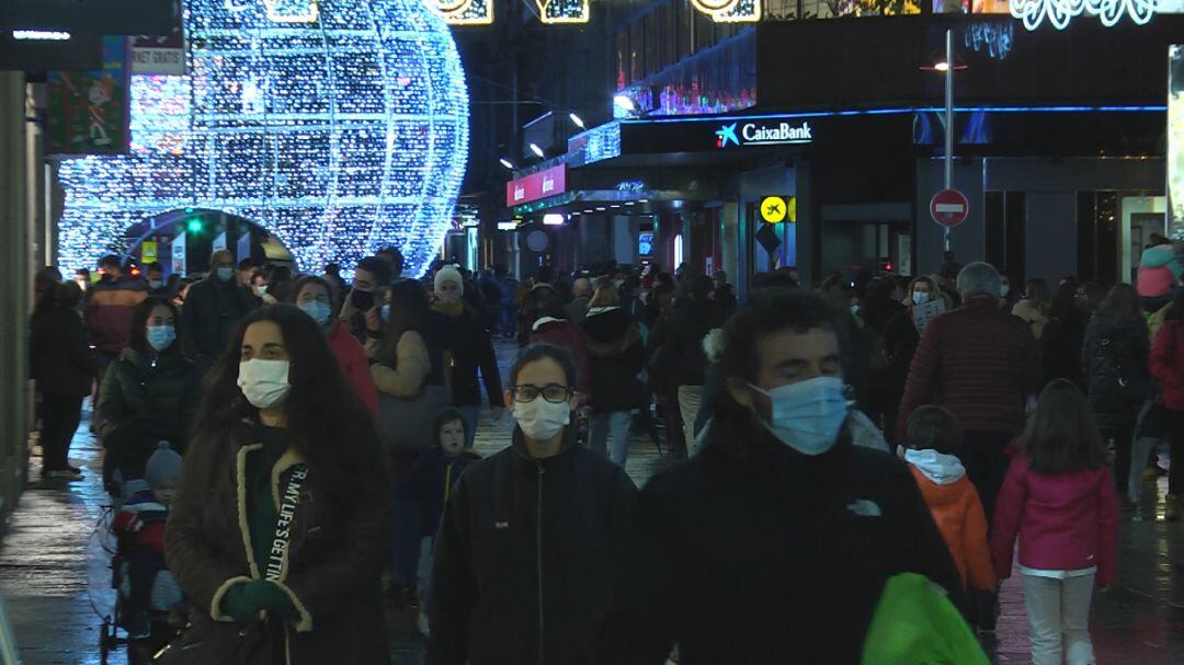 Ambiente navideño en la calle Príncipe.