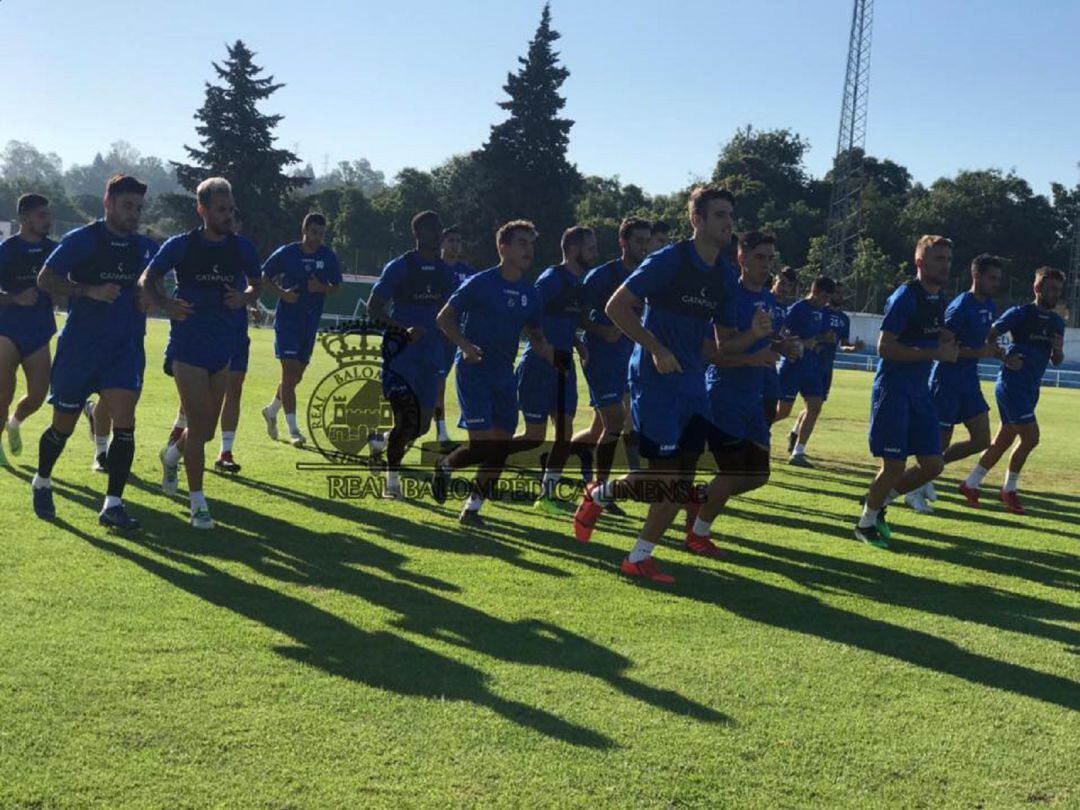 Un momento del entreno en Castellar.