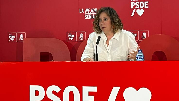 Judith Villar, procuradora socialista por Soria en las Cortes, explica las listas de espera en el hospital