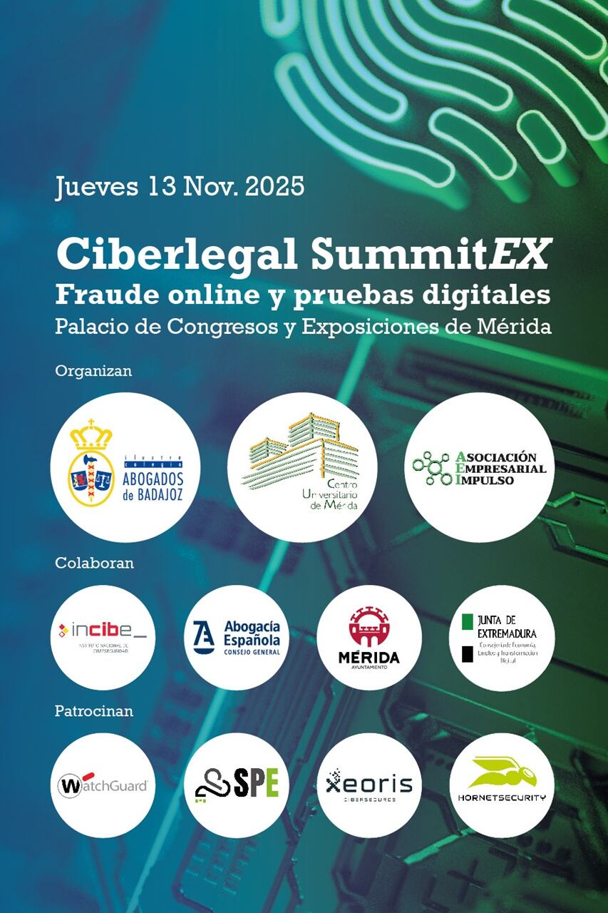 Cartel Ciberlegal SummitEx: Fraude Online y pruebas digitales