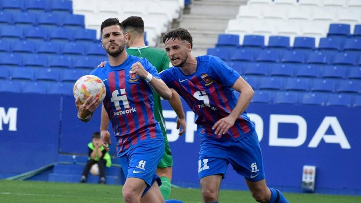El Eldense araña un punto en el complicado campo de la U. E. Cornellà (1-1)