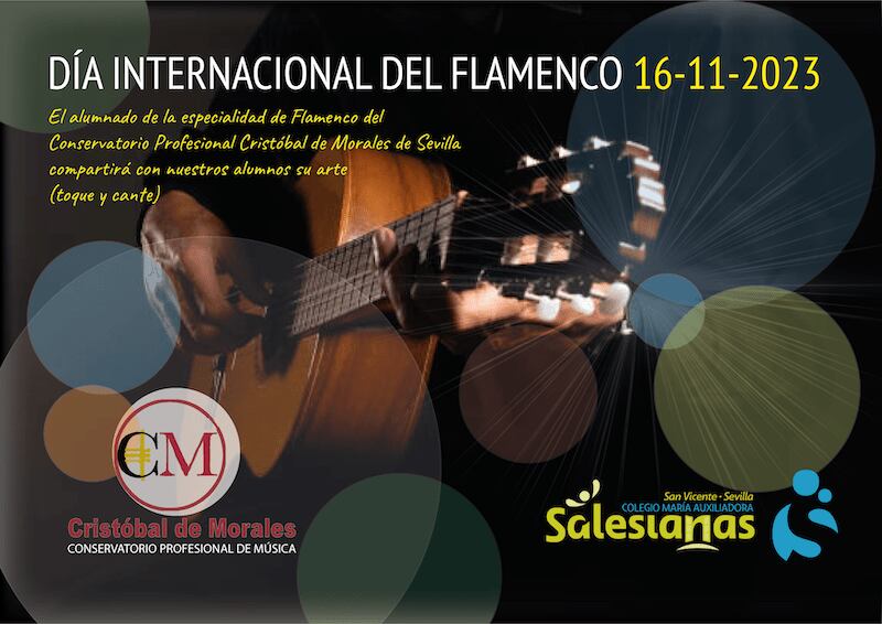 Cartel del evento a celebrar con motivo del Día Internacional del Flamenco