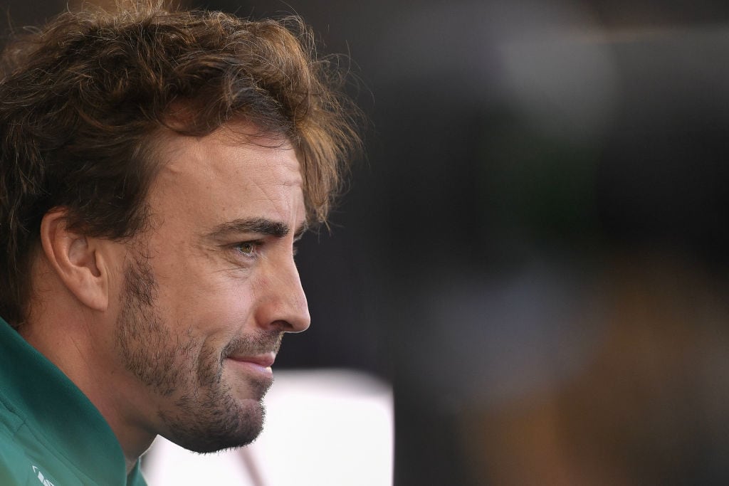 Fernando Alonso, en el circuito de Bakú en Azerbaiyán