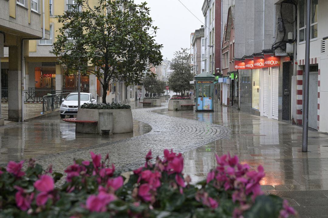 Calles vacías en Arteixo, A Coruña (España), a 21 de enero de 2021.