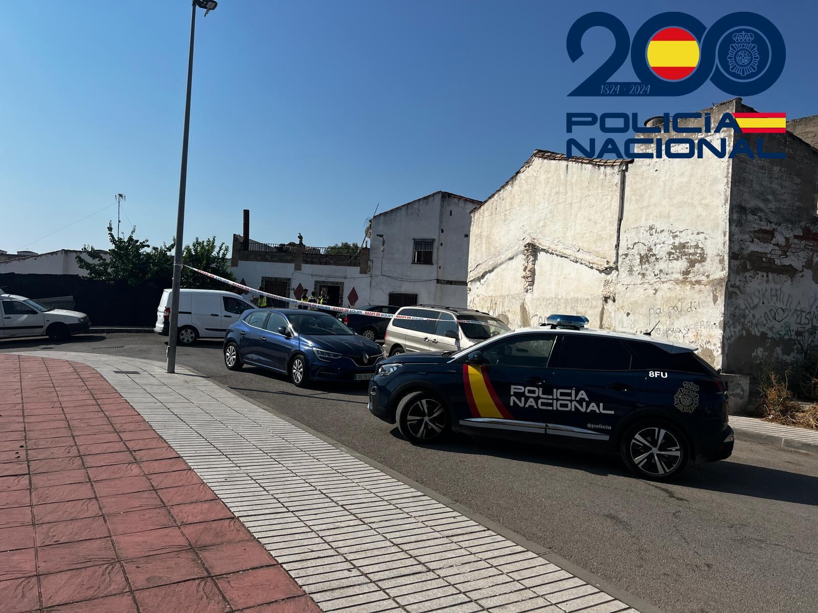 Operación policial en el Cerro de Linares.