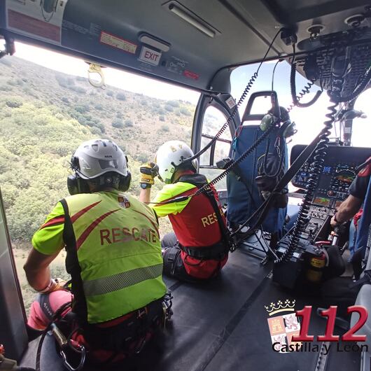 El servicio de Emergencias movilizó un helicóptero para la evacuación