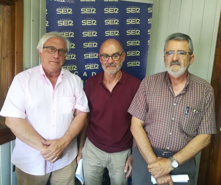 José Dueñas, Antonio Ángel Pérez y José Susi, del colectivo Proyecto Arrayanes.