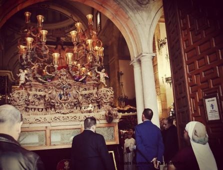 El Cristo de la Expiración en el interior del templo de laAsunción, a la espera de ladecisión