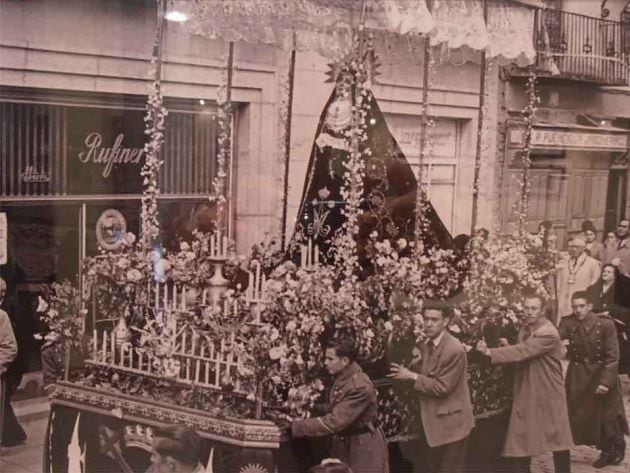 Antigua carroza de la cofradía de Santa Eulalia