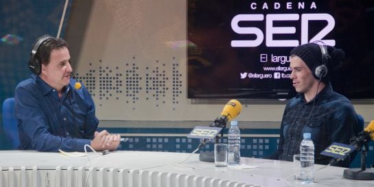 El galés, durante la entrevista con José Ramón de la Morena.