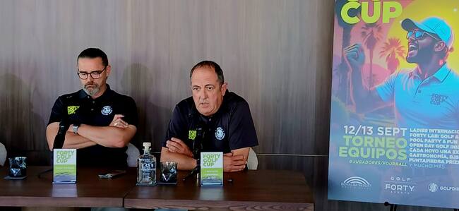 Xabier Darblade y Christian Ziff, en la presentación de la Forty Golf Cup