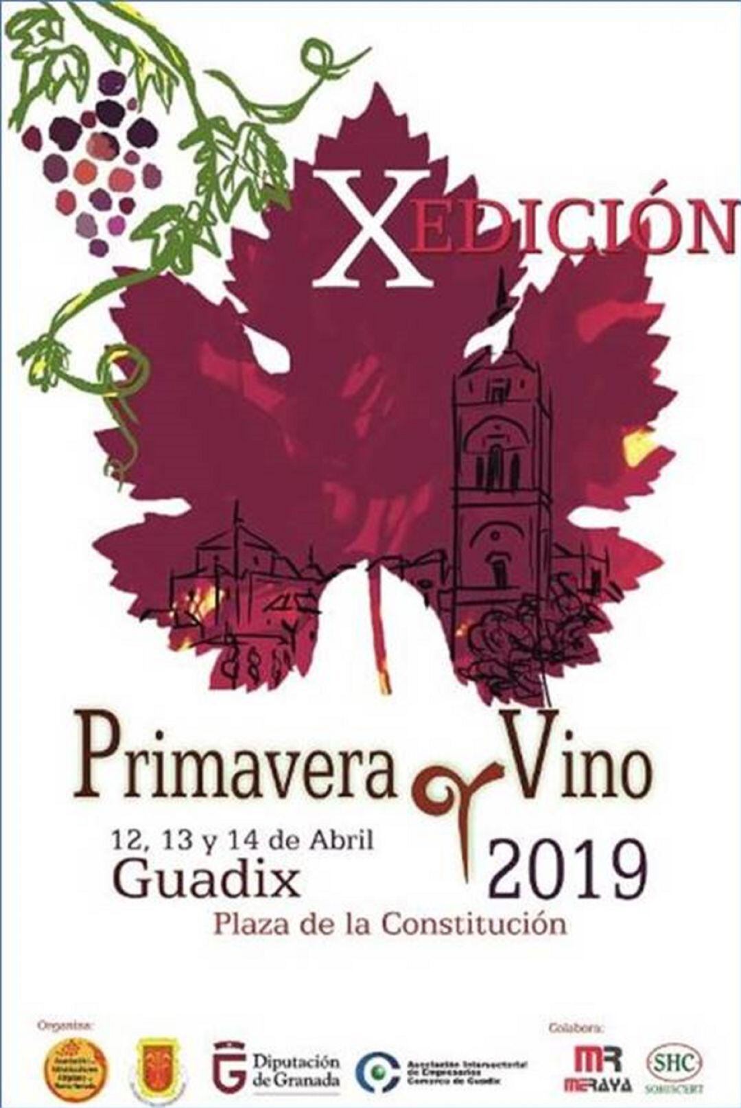 Cartel de la X edición de primavera y vino 2019