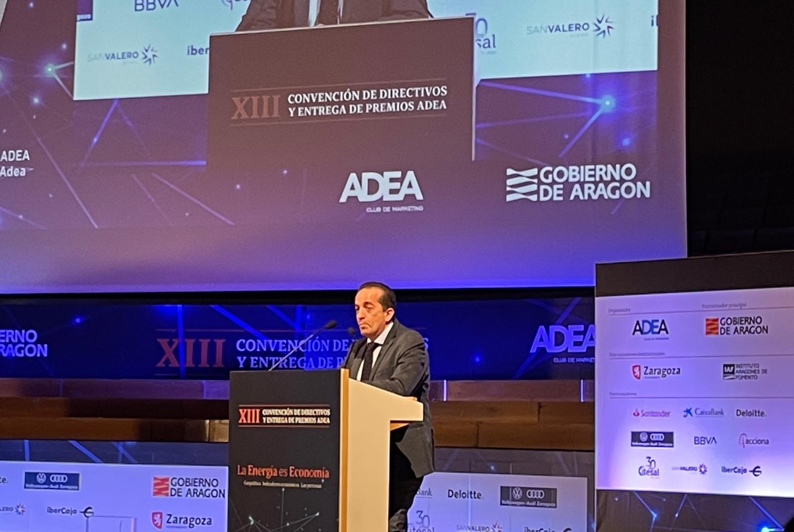 Jesús Tolosana durante la entrega del premio