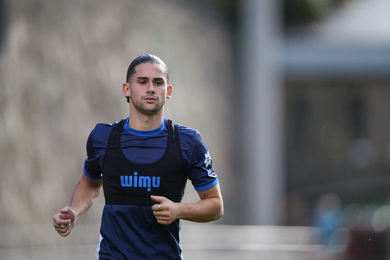 Álex Calvo va vestir la samarreta del Màlaga la temporada passada