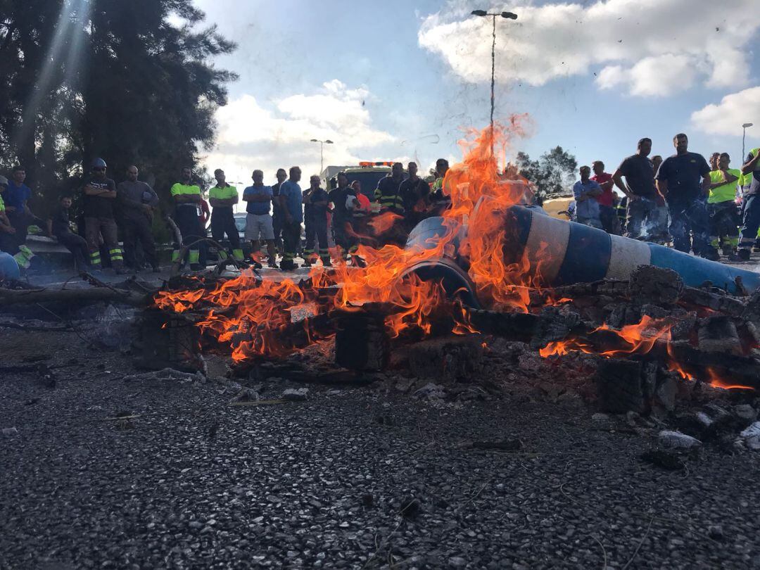 Protesta del astillero de San Fernando para reclamar el contrato de las corbetas