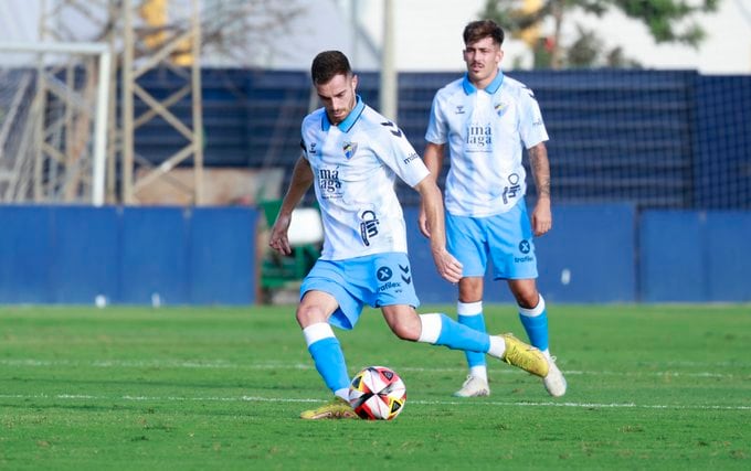 Juan Hernández con la camiseta del Málaga CF/ MCF