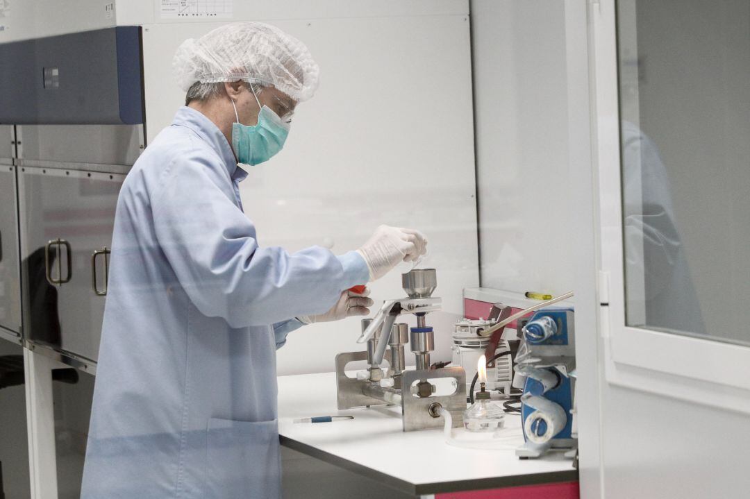 Trabajo de un técnico de laboratorio.