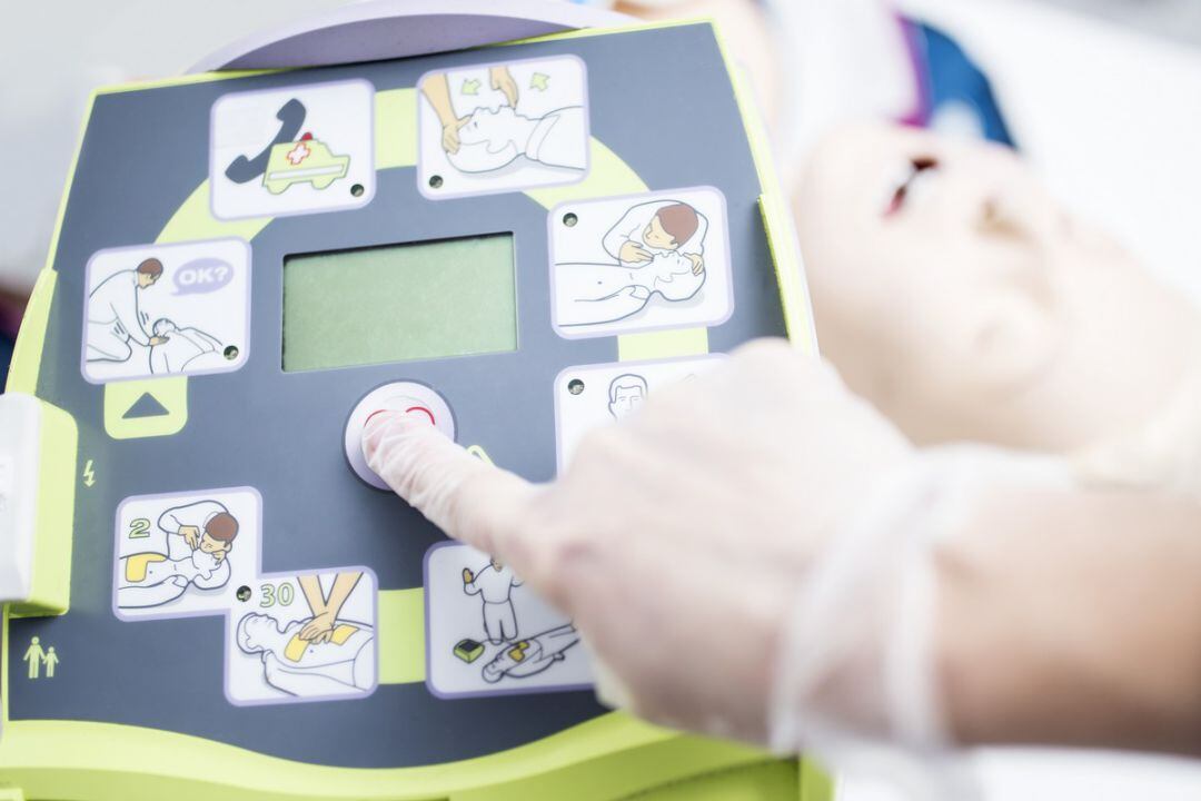 Manejo de un desfibrilador