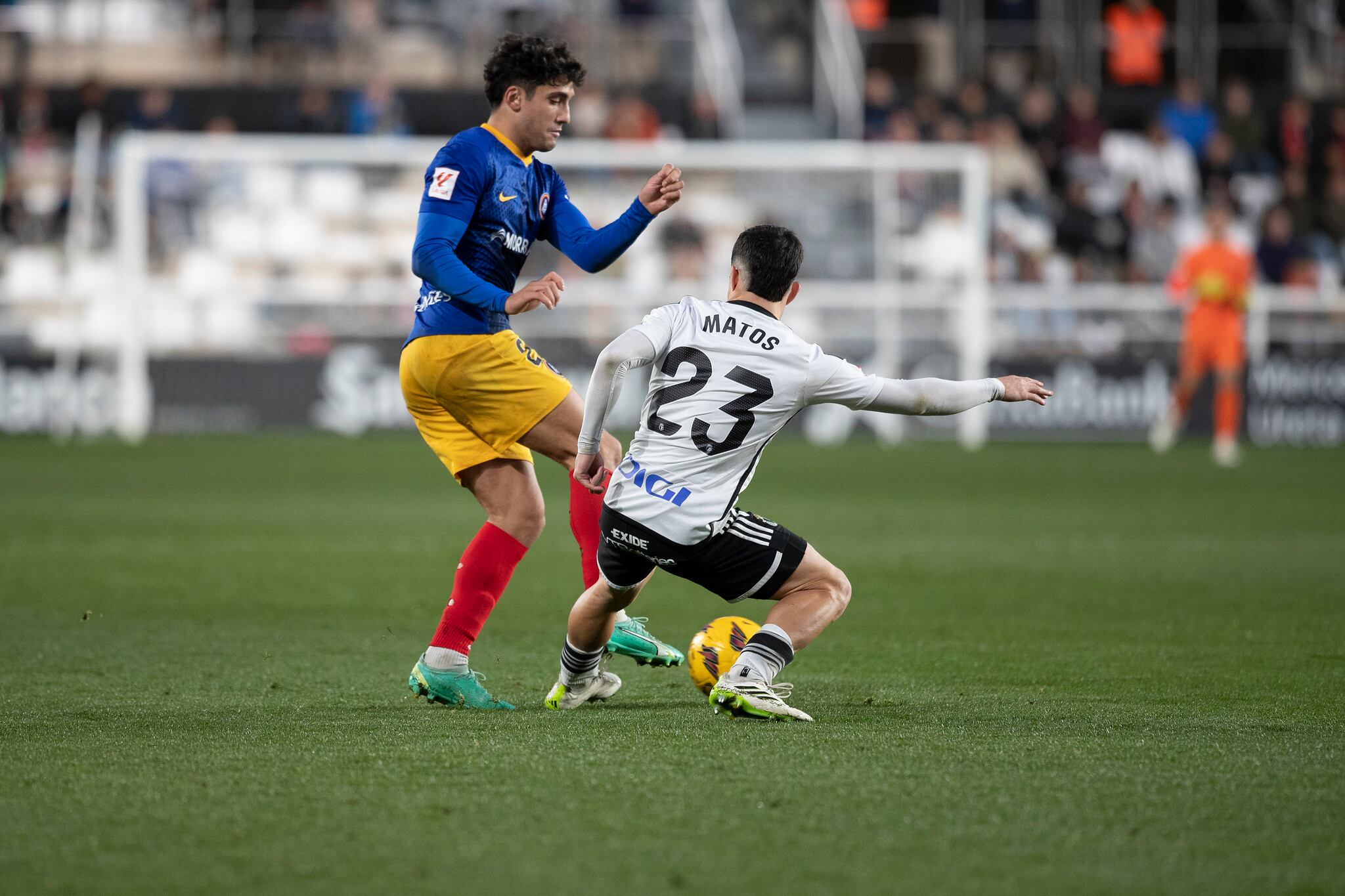 Benito durant el partit contra el Burgos.