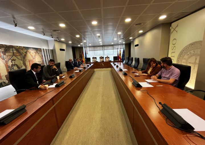 Primera reunión de la Junta de Portavoces en la Asamblea Regional