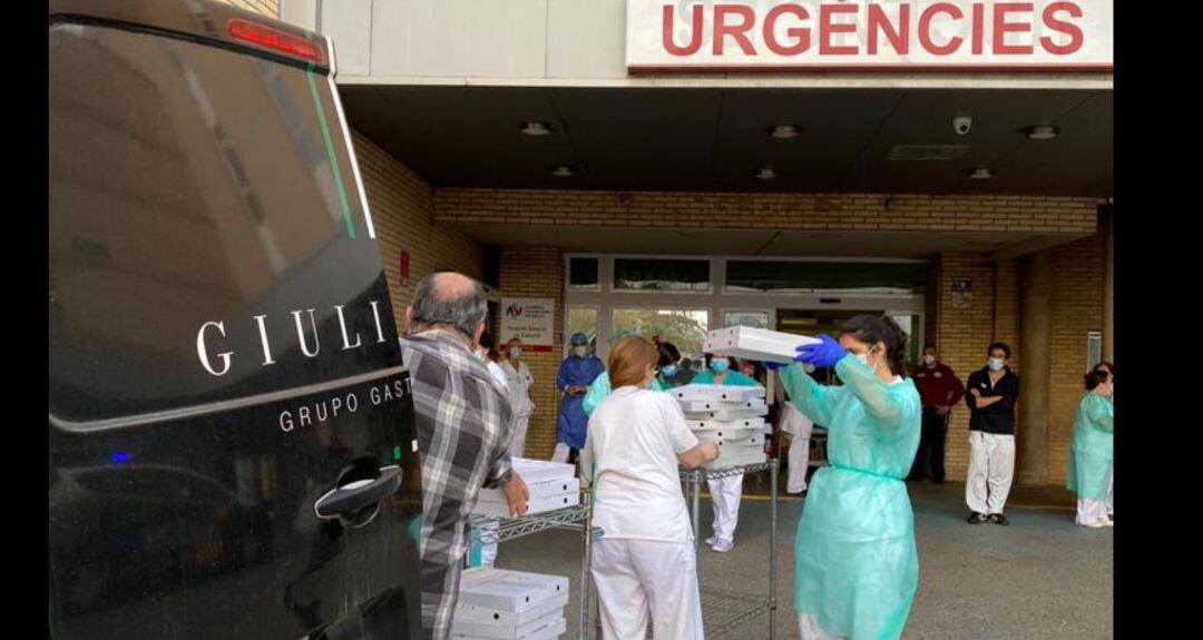 El grupo gastronómico ha querido solidarizarse con los sanitarios del Hospital General Universitario de Castellón