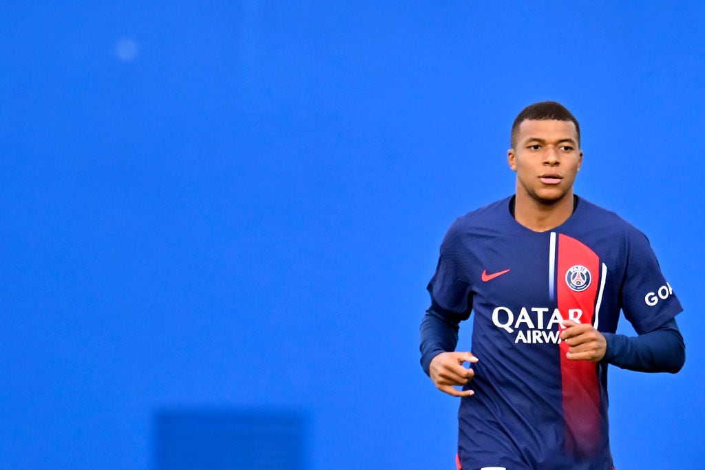 Kylian Mbappé, durante un amistoso con el PSG.