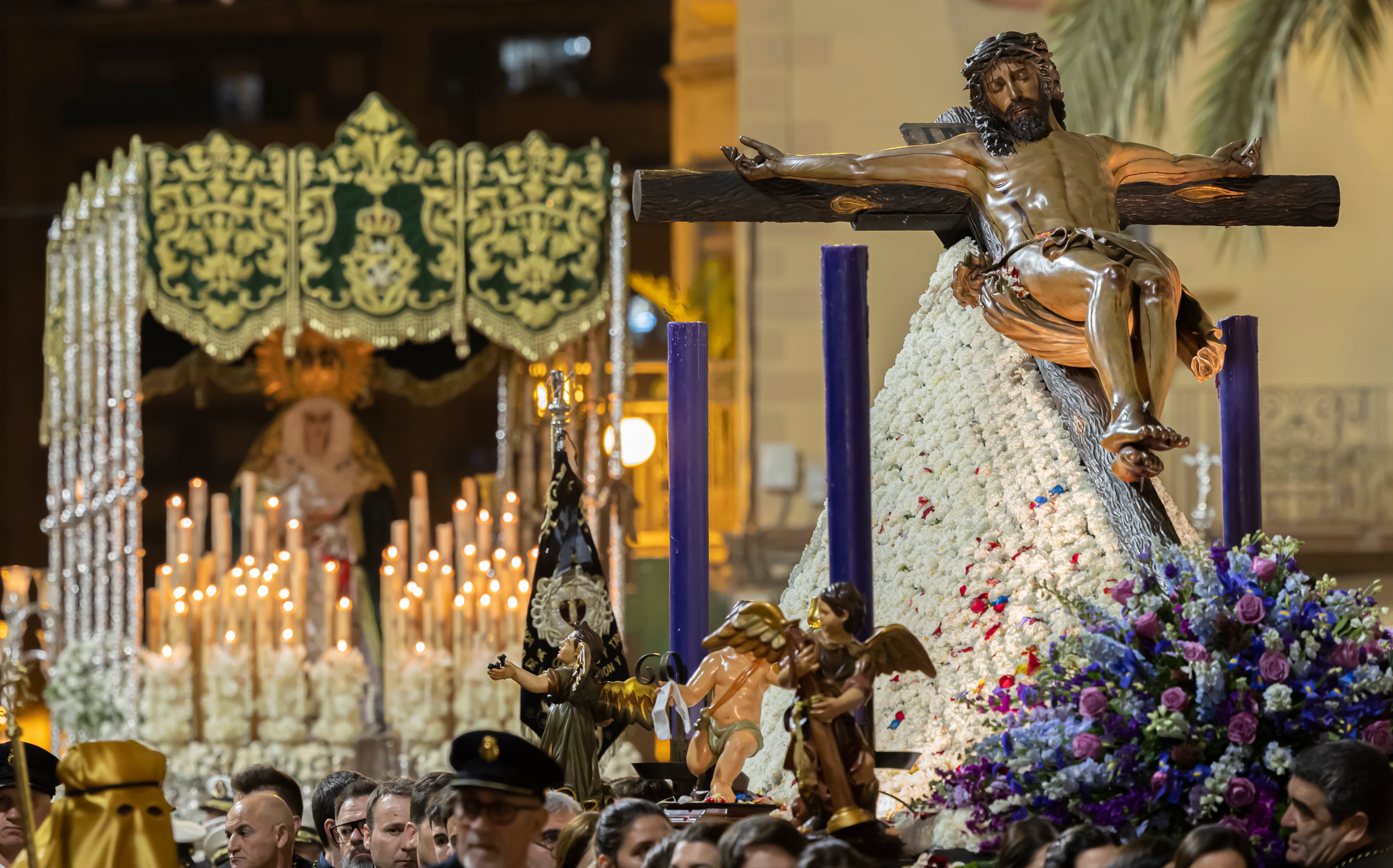 Cristo de la fe y Virgen de la Esperanza Elche fotografía clasificada en segundo lugar en el Concurso de Fotografía de Radio Elche Cadena SER