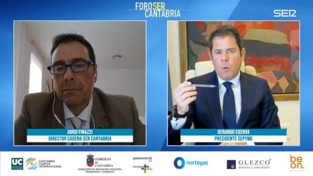 Jordi Finazzi y Gerardo Cuerva durante el foro virtual organizado por la cadena SER.