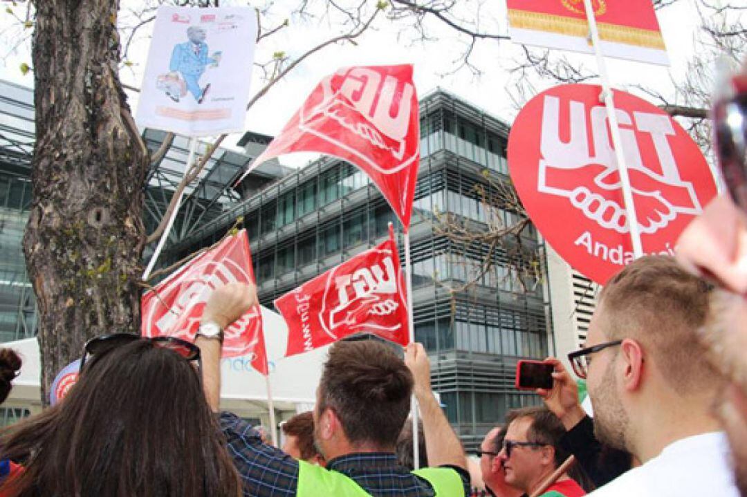 Endesa protesta en Madrid