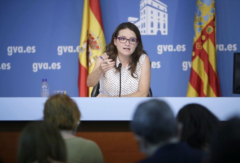 La vicepresidenta y portavoz del Consell, Mónica Oltra