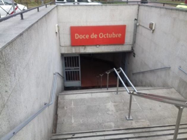 Acceso a la estación Doce de Octubre