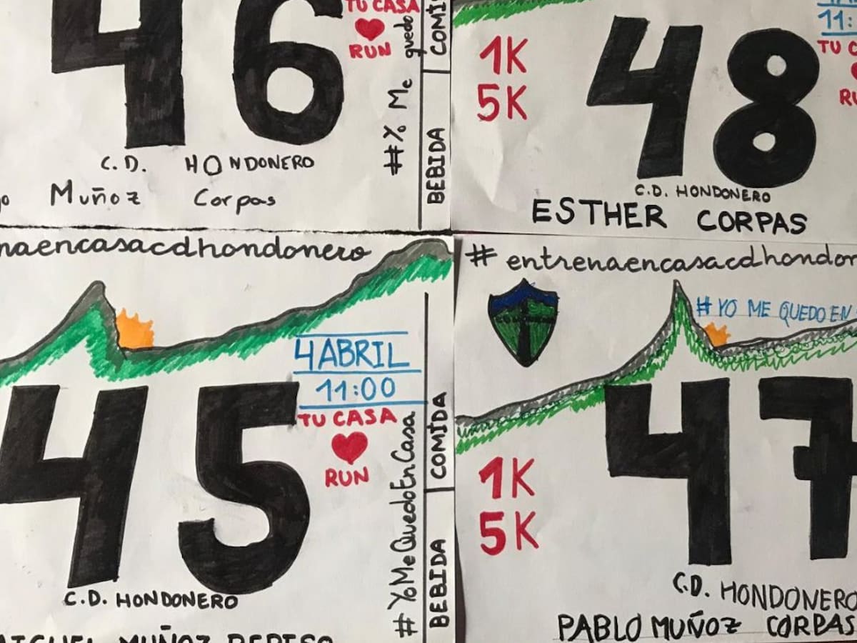 El CD Hondonero organiza 'Yo corro en casa'