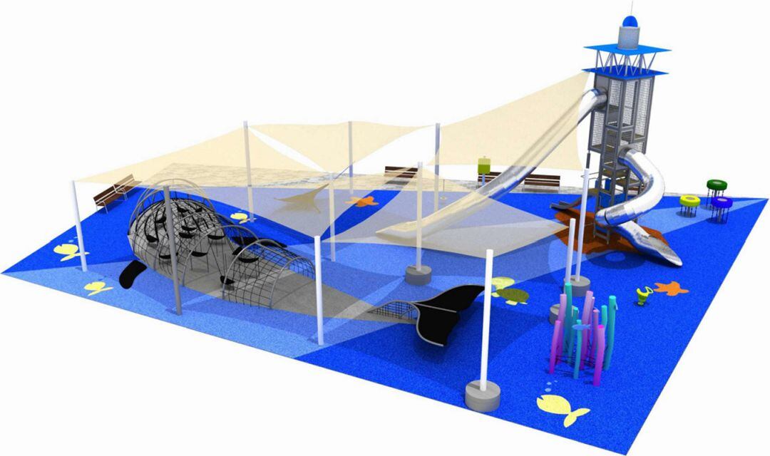 Propuesta para la Plaza del Agua en la playa de Gandia