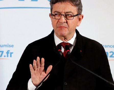 Jean-Luc Mélenchon, candidato de la izquierda extrema francesa