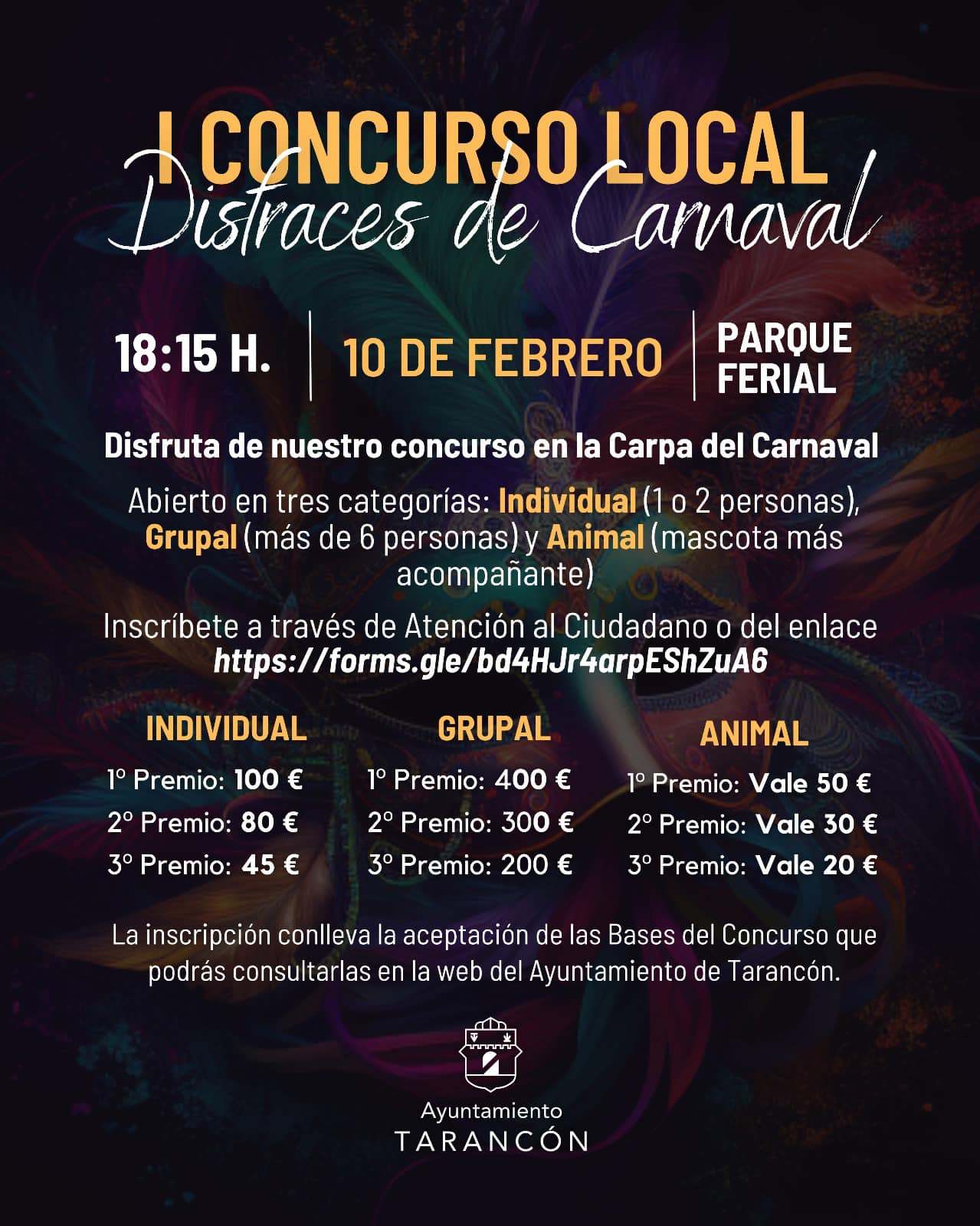 Cartel del Concurso de Carnaval en Tarancón