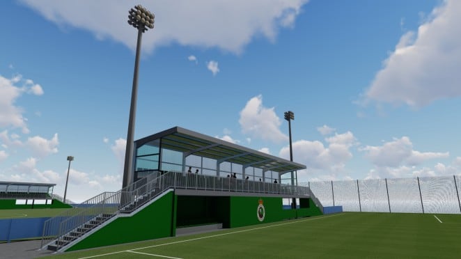 Así serán las gradas de los campos 3 y 4 de La Albericia