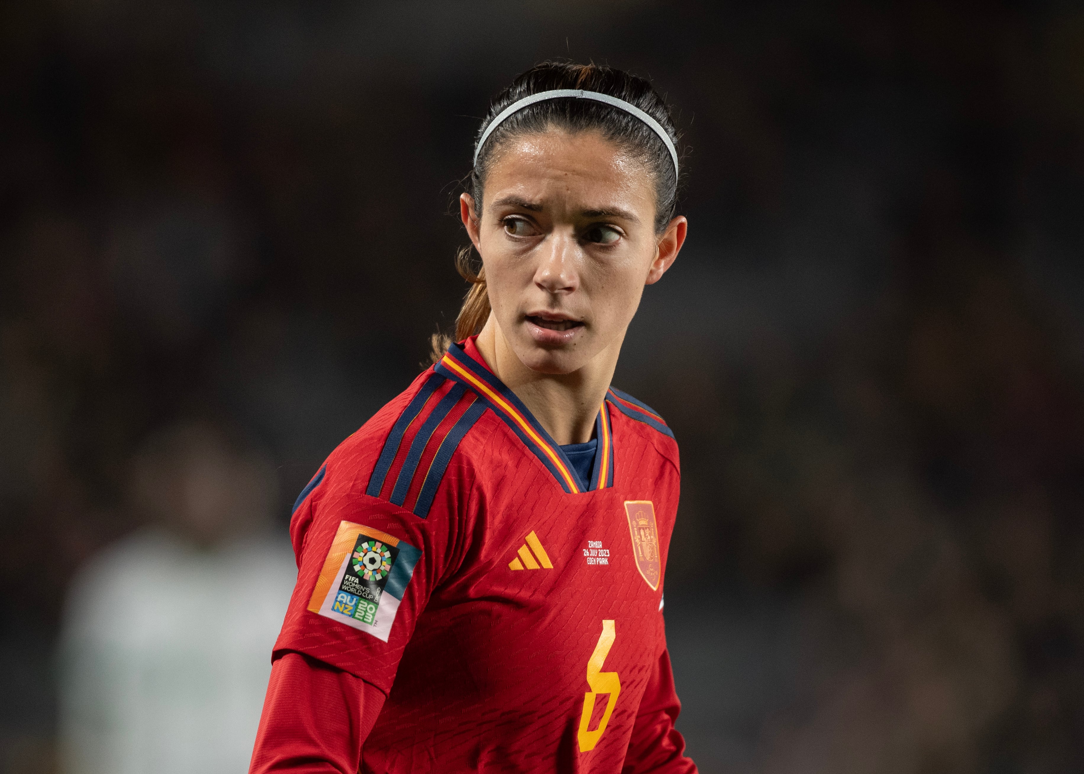 Aitana Bonmatí, durante un partido de la selección española en el Mundial. (Photo by Joe Prior/Visionhaus via Getty Images)