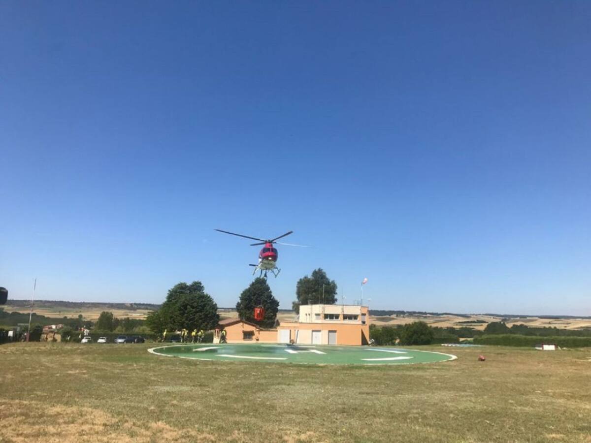 Un incendio quema 34 hectáreas de superficie agrícola en Villalobón