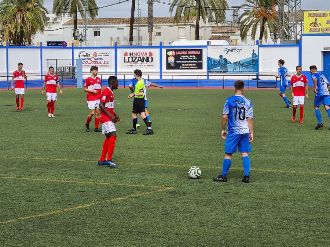 Imagen del partido disputado en el Fernández Marchán 