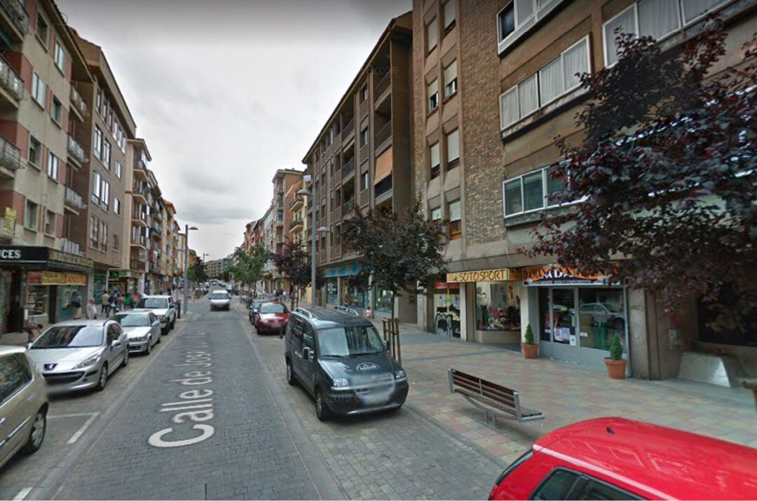 Calle José Zorrilla de Segovia.