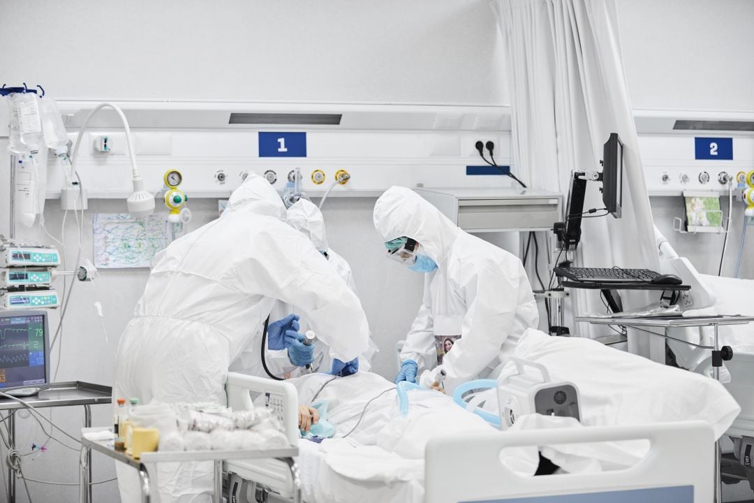 Pacientes en un hospital