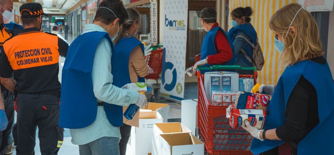 Voluntarios durante la pandemia