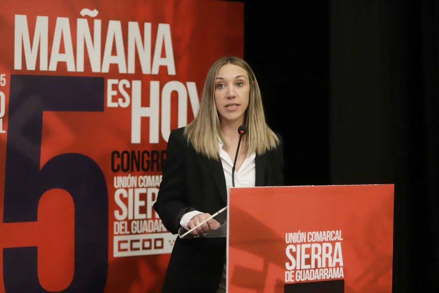 Elena Abad Fariñas, secretaria general de la Unión Comarcal Sierra de Guadarrama