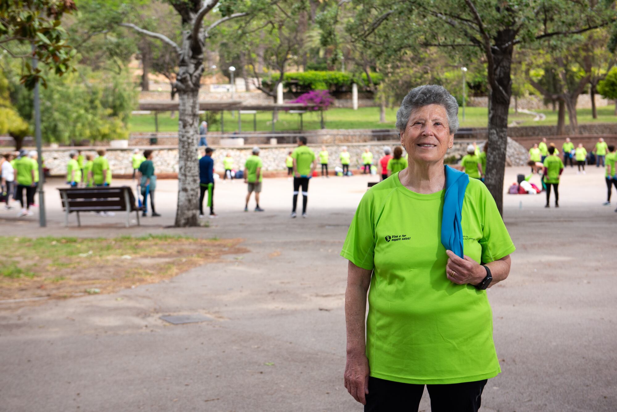 Mari Carmen Carbó va recórrer a l’activitat esportiva com a eina per a fer salutdesprés de dedicar tota una vida a la feina i a la família