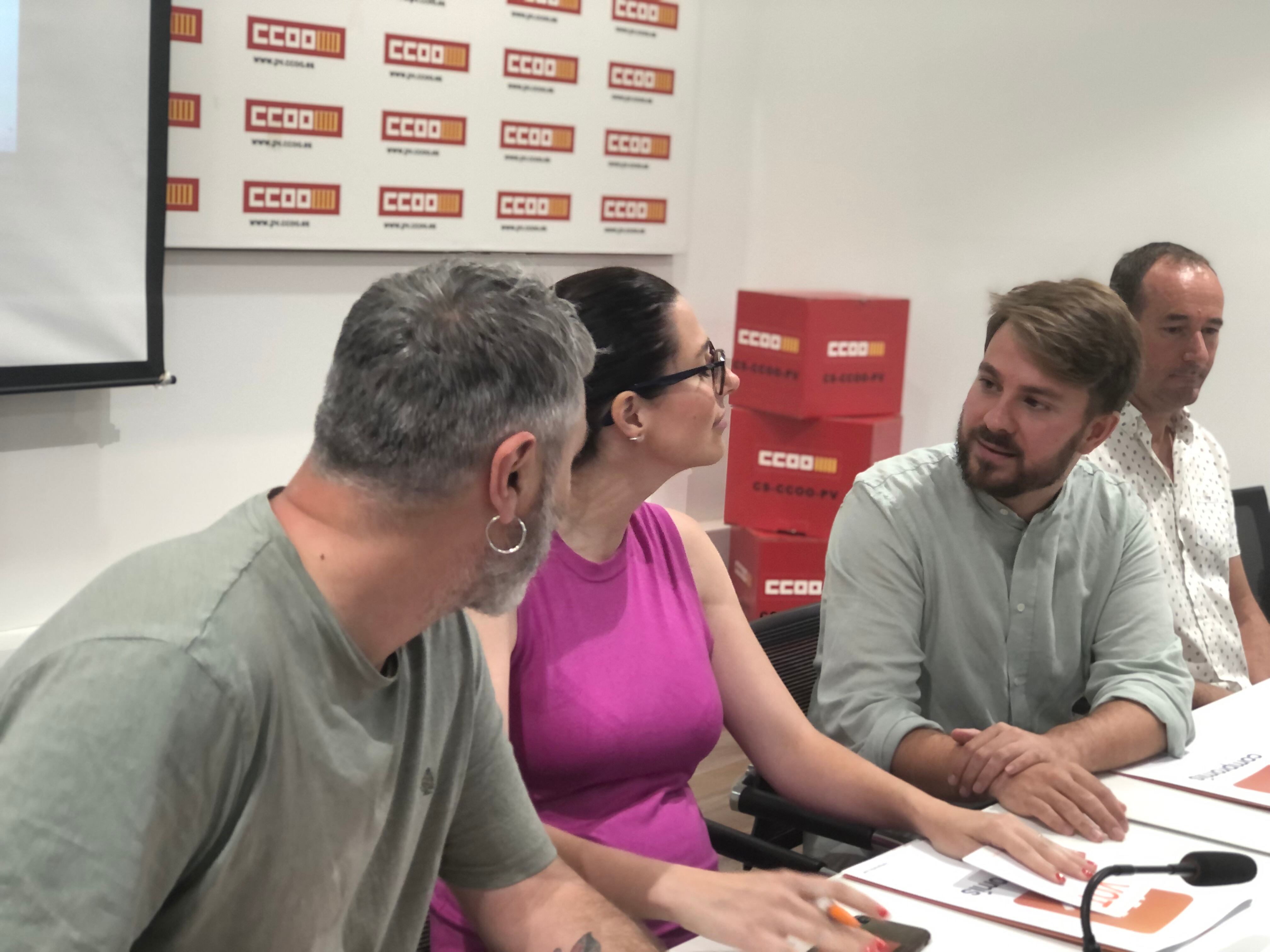 Reunión de la Mesa Nacional de Iniciativa, uno de los partidos que forman Compromís, el pasado 9 de septiembre en València.