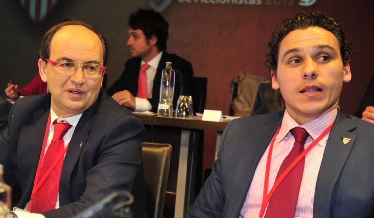 José Castro, a la izquierda, junto a José María del Nido Carrasco