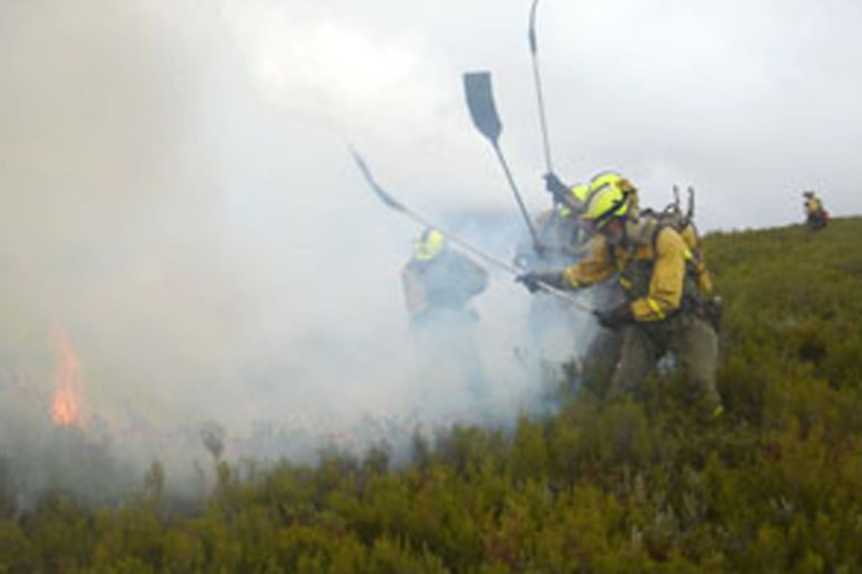 Operativo de extinción de incendios