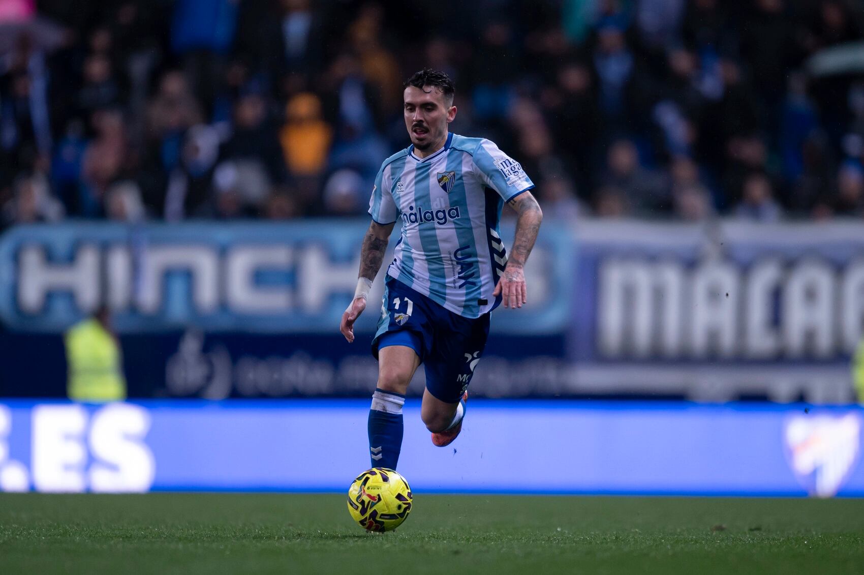 El extremo del Málaga Joaquín Muñoz, ex jugador del Huesca