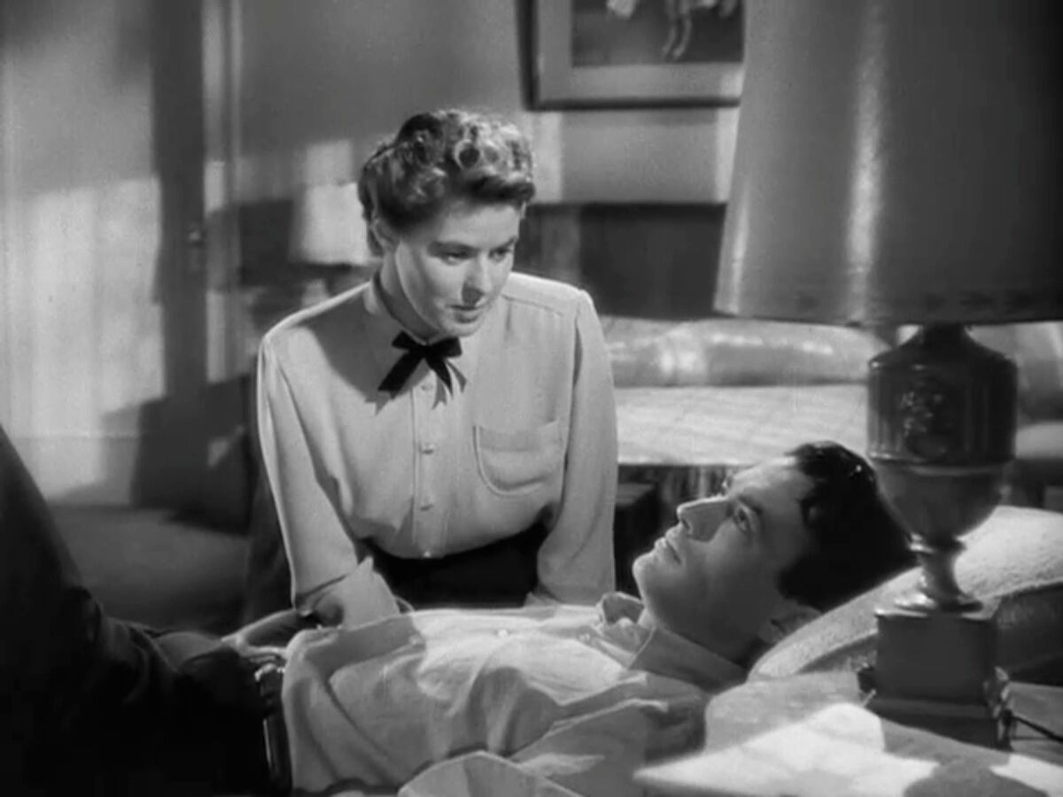 Ingrid Bergman y Gregory Peck en una escena de Recuerda de Alfred Hitchcock