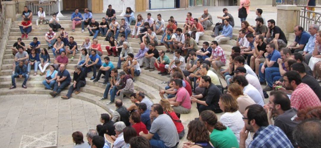 Imagen de archivo de una asamblea de Podemos en la ciudad